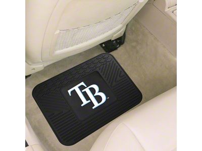 Utility Mat with Tampa Bay Rays Logo; Black (Universal; Some Adaptation May Be Required)