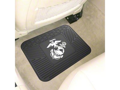 Utility Mat with U.S. Marines Logo; Black (Universal; Some Adaptation May Be Required)