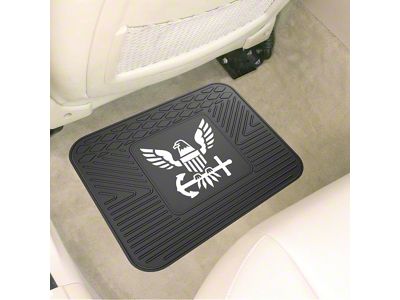 Utility Mat with U.S. Navy Logo; Black (Universal; Some Adaptation May Be Required)