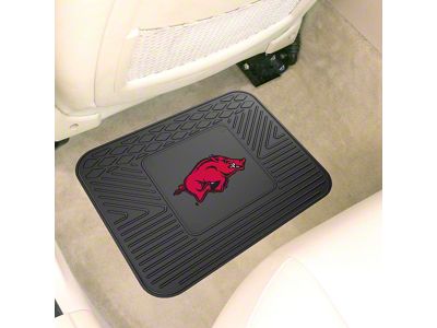 Utility Mat with University of Arkansas Logo; Black (Universal; Some Adaptation May Be Required)