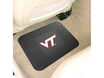 Utility Mat with Virginia Tech Logo; Black (Universal; Some Adaptation May Be Required)