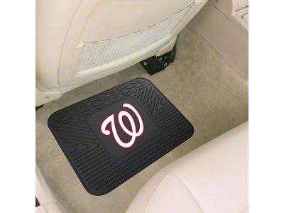 Utility Mat with Washington Nationals Logo; Black (Universal; Some Adaptation May Be Required)