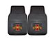 Vinyl Front Floor Mats with Iowa State University Logo; Black (Universal; Some Adaptation May Be Required)