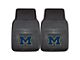 Vinyl Front Floor Mats with University of Michigan Logo; Black (Universal; Some Adaptation May Be Required)