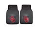 Vinyl Front Floor Mats with University of Oklahoma Logo; Black (Universal; Some Adaptation May Be Required)