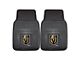 Vinyl Front Floor Mats with Vegas Golden Knights Logo; Black (Universal; Some Adaptation May Be Required)