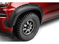 Bushwacker Forge Style Fender Flares; Front and Rear; Textured Black (07-13 Silverado 1500)