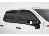 Ventguard Window Deflectors; Front and Rear; Smoked (20-26 Silverado 2500 HD Crew Cab)