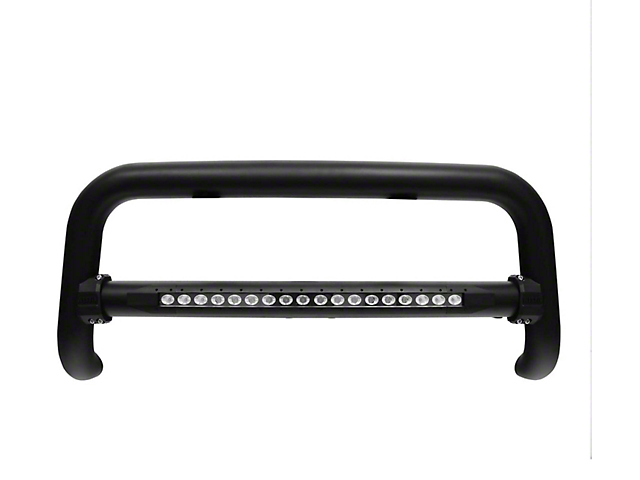 Contour LED DRL Bull Bar; Textured Black (20-22 Silverado 2500 HD)