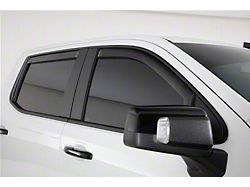 Ventgard Snap Window Deflectors; Smoked; Carbon Fiber Look (19-22 Silverado 1500 Crew Cab)