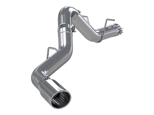 MBRP 4-Inch Pro Series Single Exhaust System with Polished Tip; Side Exit (20-22 6.6L Duramax Sierra 2500 HD)