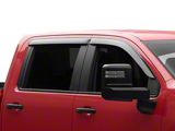 Ventvisor Window Deflectors; Front and Rear; Dark Smoke (20-26 Silverado 2500 HD Crew Cab)