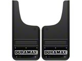 12-Inch x 26-Inch Mud Flaps with Duramax Logo; Front or Rear (Universal; Some Adaptation May Be Required)