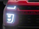APEX Series High-Power LED Module Headlights; Black Housing; Clear Lens (20-23 Silverado 2500 HD w/ Factory Halogen Headlights)