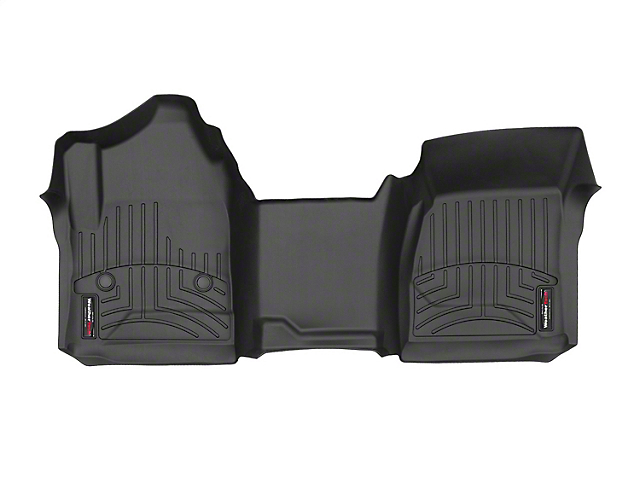 Weathertech DigitalFit Front Over the Hump Floor Liner; Black (15-19 Sierra 2500 HD Regular Cab)