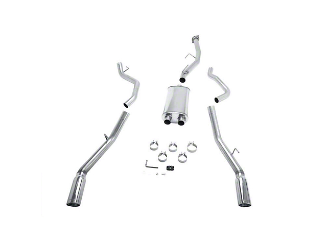 Magnaflow 3.50-Inch Street Series Dual Exhaust System with Polished Tips; Rear Exit (07-10 6.0L Sierra 2500 HD)