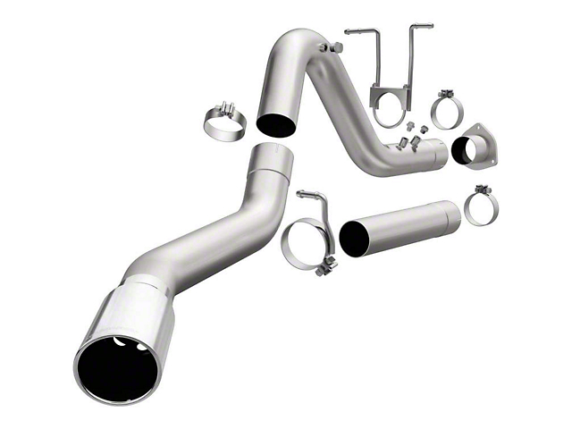 Magnaflow 4-Inch Aluminized PRO DPF Series Single Exhaust System with Polished Tip; Side Exit (07-19 6.6L Sierra 2500 HD)