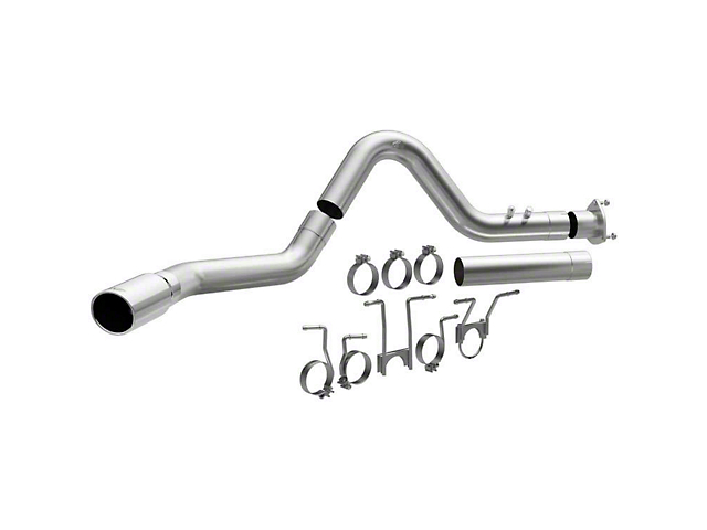 Magnaflow 4-Inch PRO DPF Series Dual Exhaust System with Polished Tips; Same Side Exit (20-23 6.6L Duramax Silverado 2500 HD)