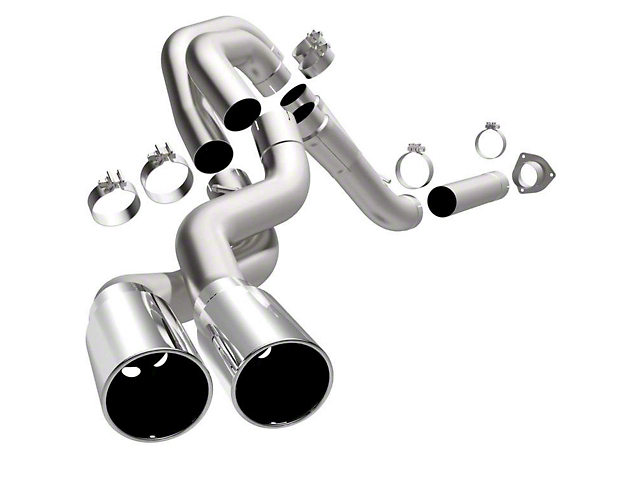 Magnaflow 4-Inch PRO DPF Series Dual Exhaust System with Polished Tips; Same Side Exit (07-10 6.6L Sierra 2500 HD)