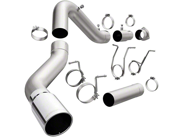 Magnaflow 5-Inch PRO DPF Series Single Exhaust System with Polished Tip; Side Exit (07-19 6.6L Sierra 2500 HD)
