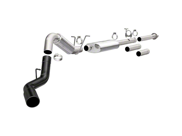Magnaflow 4-Inch Street Series Single Exhaust System with Black Tip; Side Exit (11-19 6.0L Silverado 2500 HD)