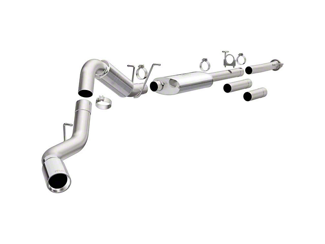 Magnaflow 4-Inch Street Series Single Exhaust System with Polished Tip; Side Exit (11-19 6.0L Sierra 2500 HD)