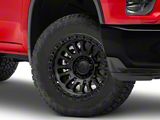 Fuel Wheels Rincon Matte Black with Gloss Black Lip 8-Lug Wheel; 20x10; -18mm Offset (20-26 Silverado 2500 HD)
