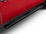 6-Inch Wide Flat Running Boards; Black (20-26 Silverado 2500 HD Crew Cab)