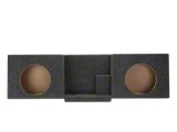 Dual 10-Inch Behind Seat Front Firing Subwoofer Box; Carpeted (14-26 Silverado 1500 Regular Cab)