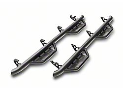 N-Fab Cab Length Podium Nerf Side Step Bars; Textured Black (15-16 Silverado 2500 HD Crew Cab)