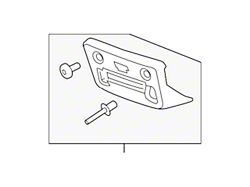 License Plate Bracket; Front; Chrome Bumper (15-19 Silverado 2500 HD)