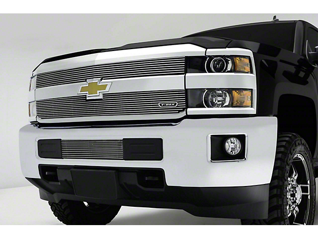 T-REX Grilles Billet Series Lower Bumper Grille Insert; Polished (15-19 Silverado 2500 HD, Excluding High Country)