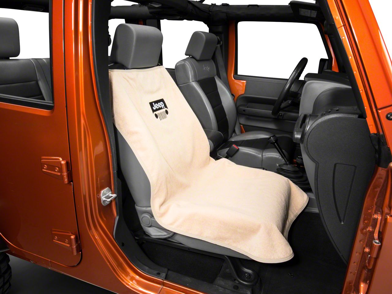 Seat Armour Jeep Wrangler Jeep Grille Seat Cover Tan JEEPGT (8718