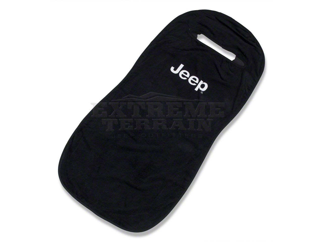 Jeep Grand Cherokee Seat Cover with Jeep Letters; Black (Universal