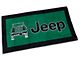 Towel2Go Seat Cover with Jeep and Grille Logo; Green (Universal; Some Adaptation May Be Required)