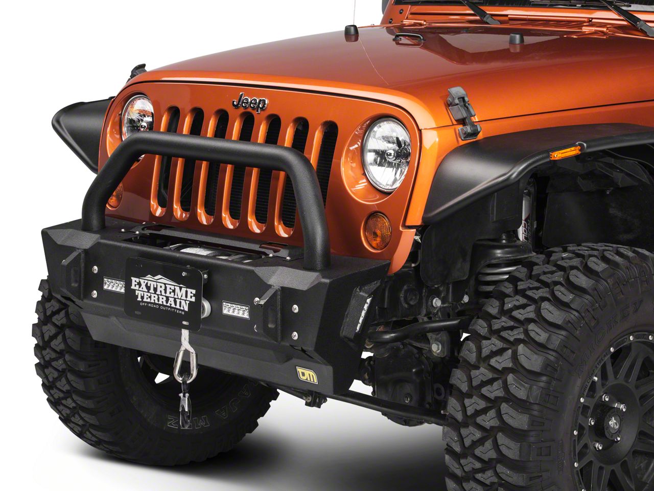 TJM Jeep Wrangler Rock Krawler Front Bumper w/ LED Lighting ...