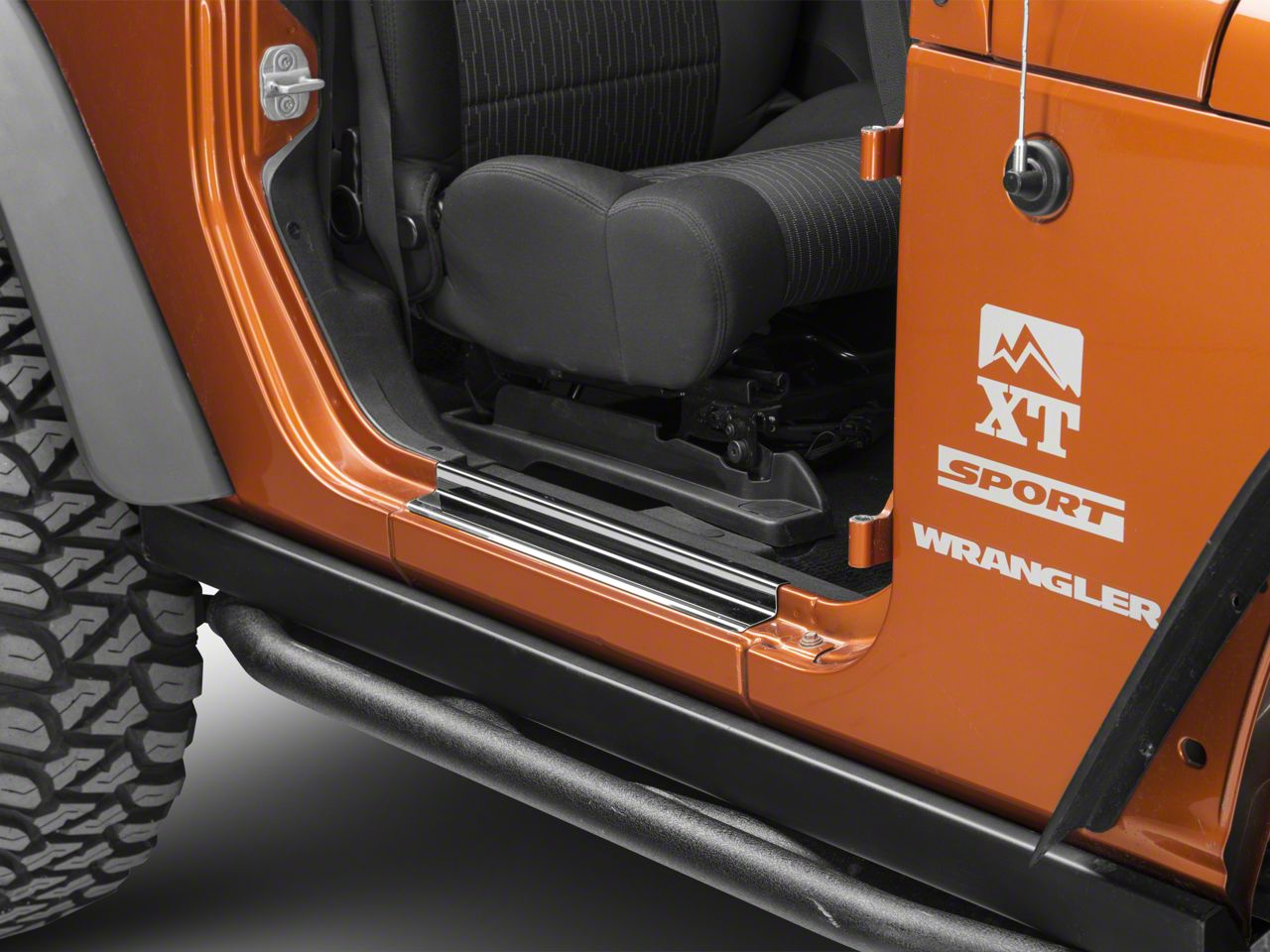 RT OffRoad Jeep Wrangler Entry Guards Stainless 8411 (0718 Jeep