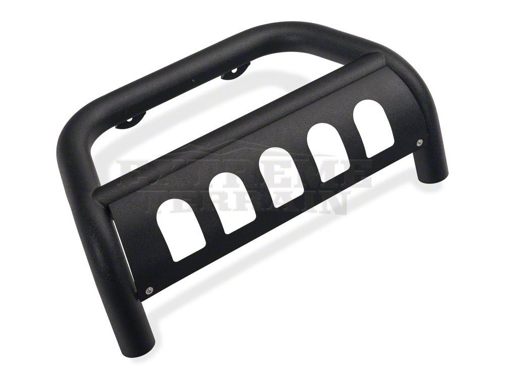 Barricade 3Inch Bull Bar with Skid Plate; Textured Black (1018 Jeep