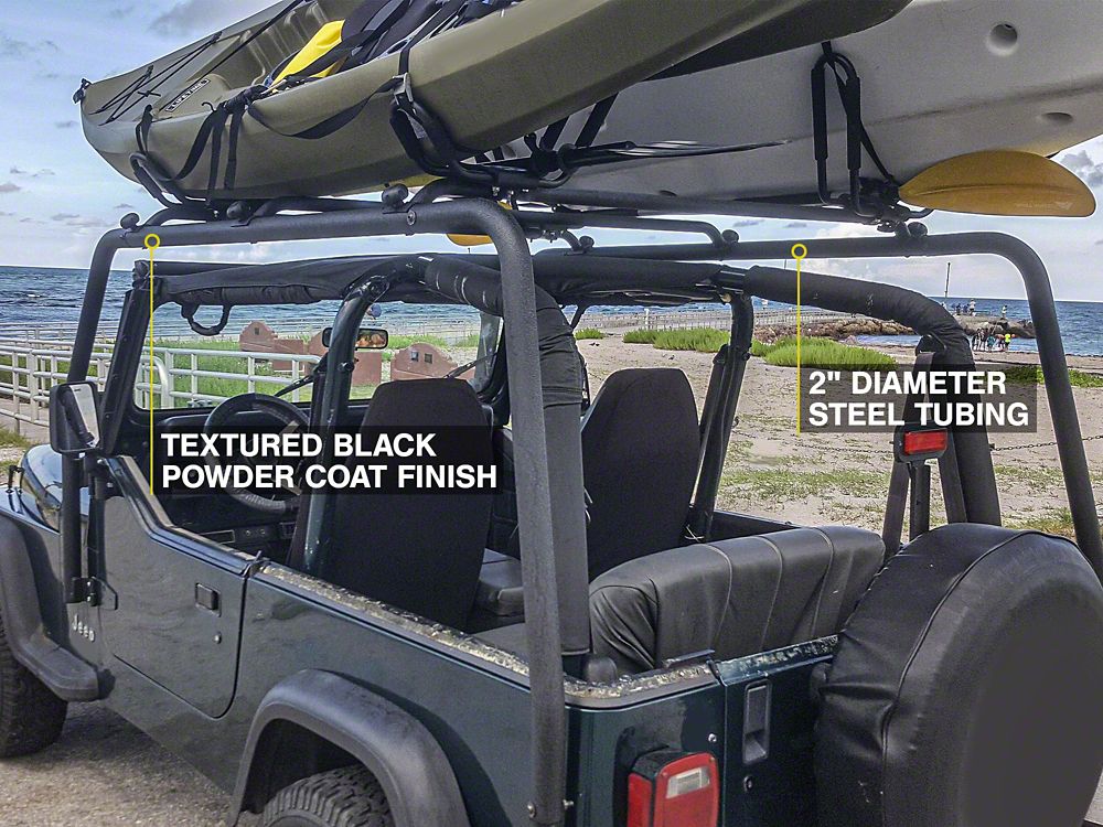 Barricade Roof Rack; Textured Black (87-95 Jeep Wrangler YJ) – Barricade  Offroad