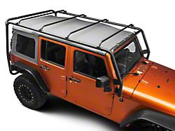 Barricade Roof Rack; Textured Black (07-18 Jeep Wrangler JK 4-Door)