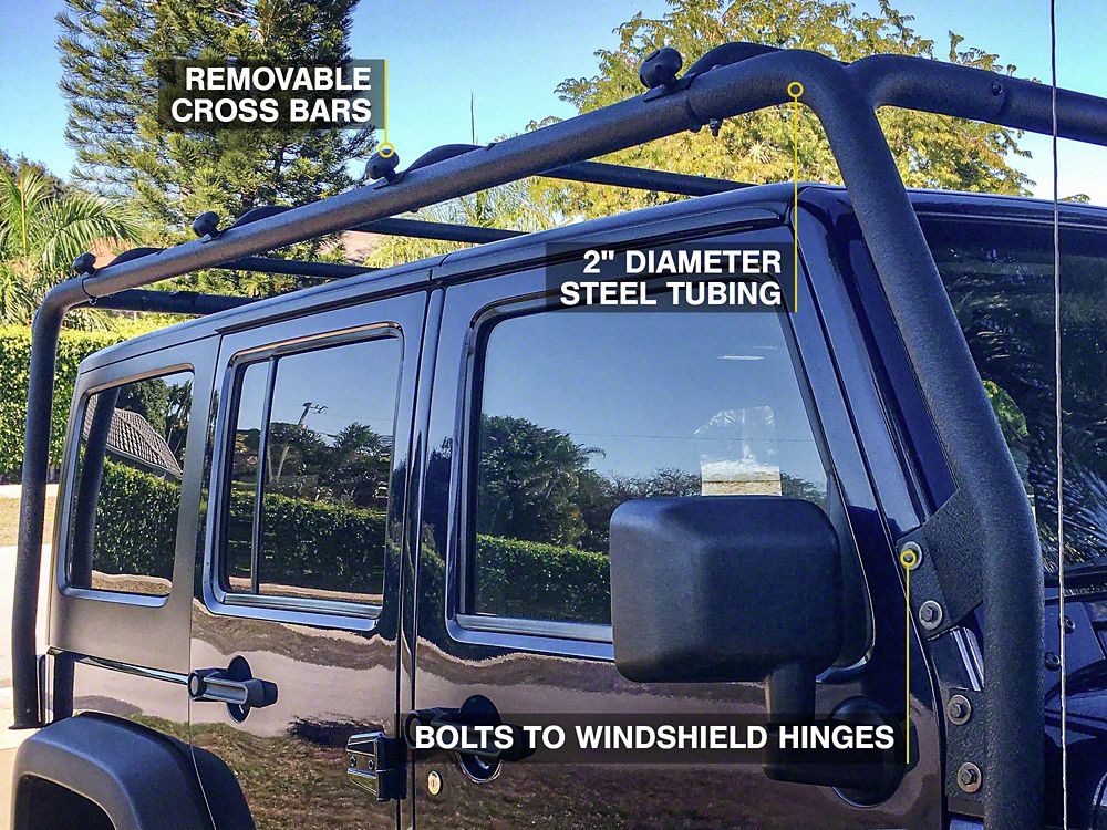 Jeep wrangler roof online cargo box