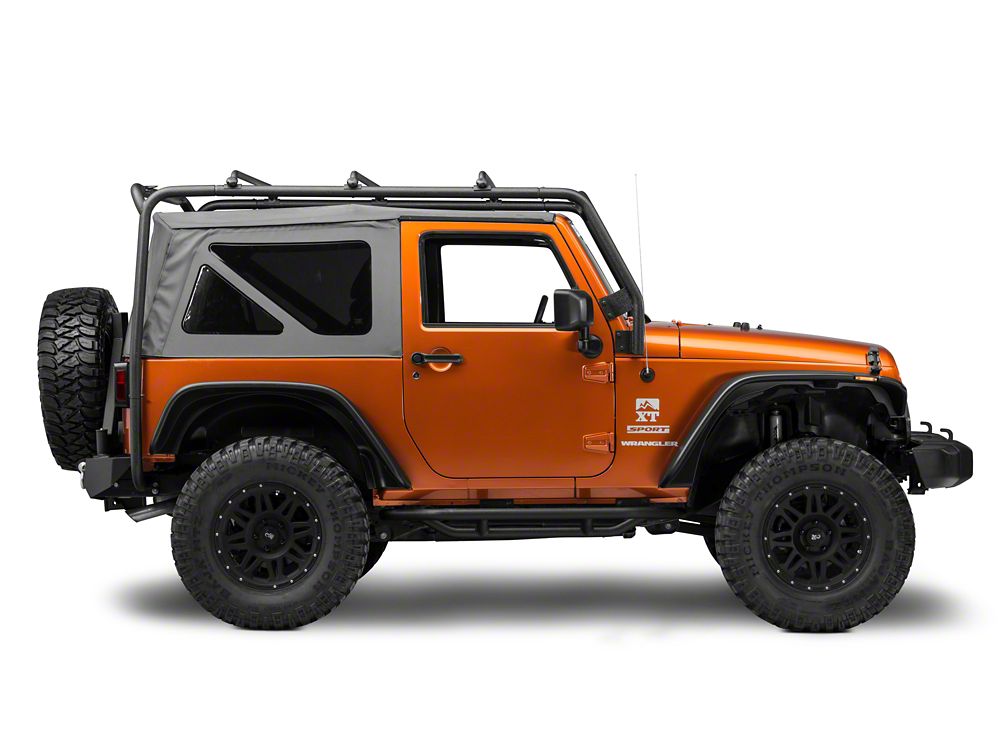 Barricade Roof Rack; Textured Black (07-18 Jeep Wrangler JK 2-Door) –  Barricade Offroad