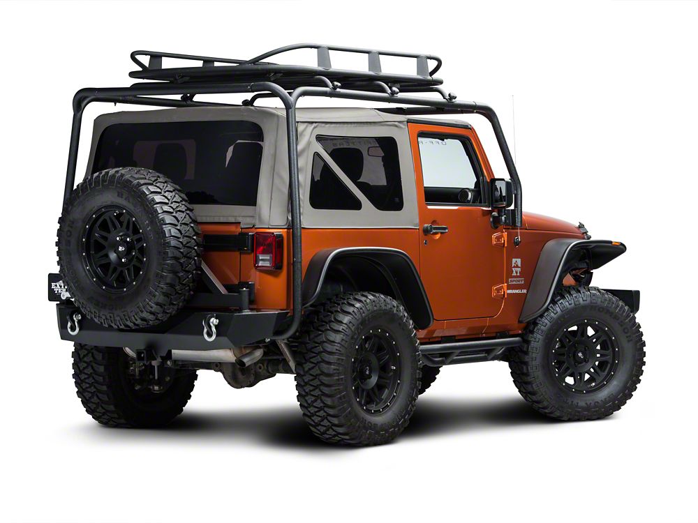 Barricade Roof Rack Basket; Textured Black (07-23 Jeep Wrangler JK & JL) –  Barricade Offroad