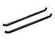 RedRock 3-Inch Round Curved Side Step Bars; Textured Black (07-18 Jeep Wrangler JK 4-Door)