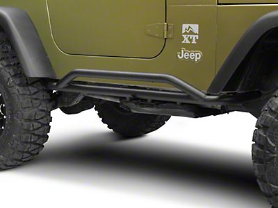 Tidal Armor Rock Slider with Tube Running Board Steel Fit for 97-06 Jeep Wrangler TJ 