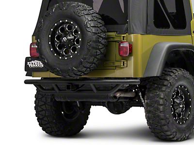 RedRock Jeep Wrangler Rock Crawler Rear Bumper; Textured Black J100189  (97-06 Jeep Wrangler TJ) - Free Shipping