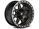 Fuel Wheels Trophy Matte Black with Anthracite Ring Wheel; 17x8.5 (97-06 Jeep Wrangler TJ)