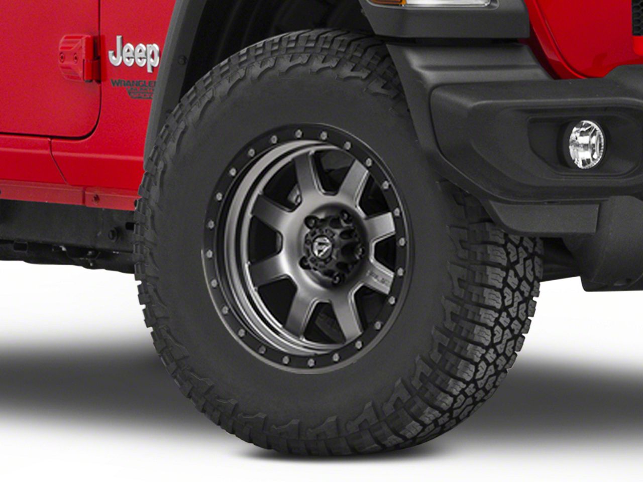 Fuel Wheels Jeep Wrangler Trophy Matte Anthracite with Black Ring Wheel