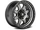 Fuel Wheels Trophy Matte Anthracite with Black Ring Wheel; 17x8.5 (20-24 Jeep Gladiator JT)