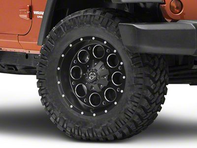 Fuel Wheels Revolver Matte Black Milled Wheel; 18x9 (07-18 Jeep Wrangler JK)